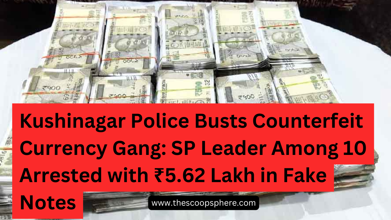 Kushinagar Police Busts Counterfeit Currency Gang: SP…